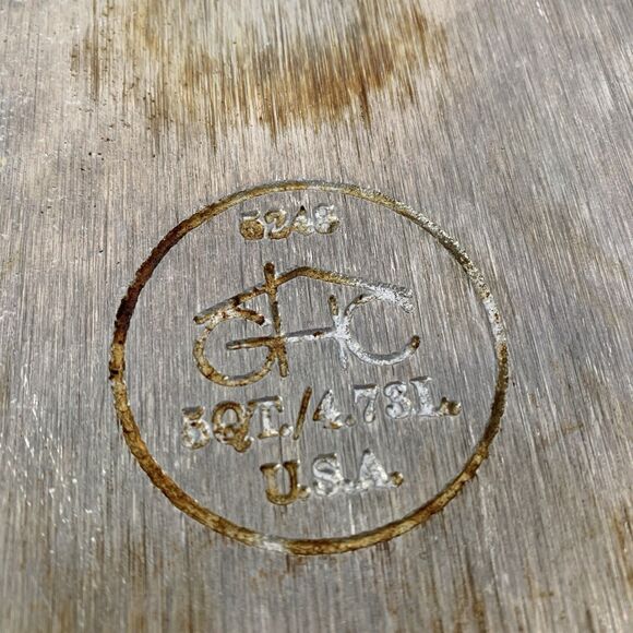 Vtg Magnalite GHC Country Collection 5248 5 Qt Dutch Oven Stockpot Wood Handle - Picture 7 of 7